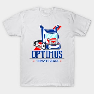 American semi truck optimus transport T-Shirt